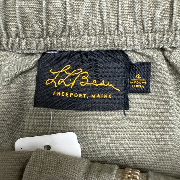 NWT Women's‎ L.L.BEAN Guide Skirt Midi Front Zip Green | Size 4R - Picture 4 of 8